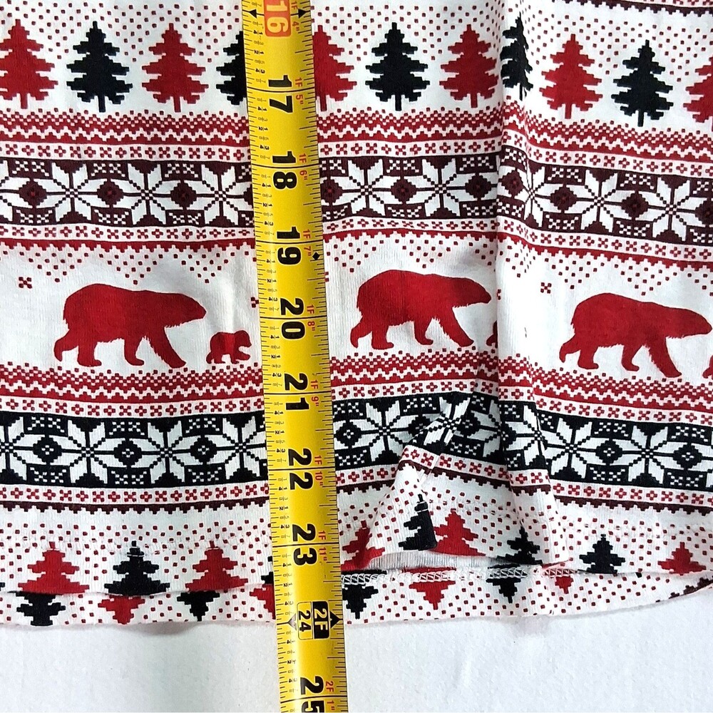 Wondershop Womens S 2 Pc Cotton Knit Fair Isle Polar Bear Christmas Pajama Set - Picture 6 of 9